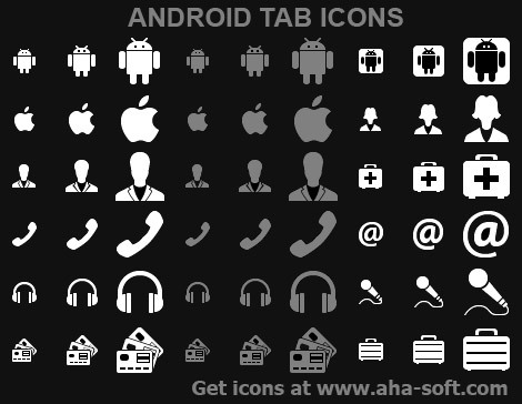 Android Tab Icons Screenshot